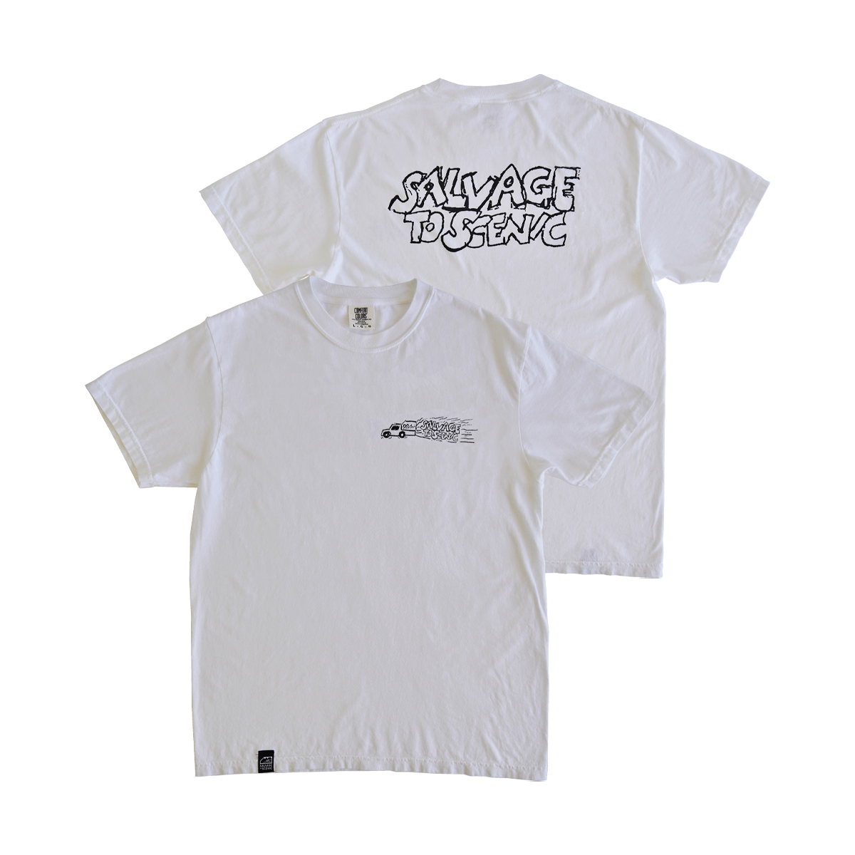 Scrapyard Truck Tee - White