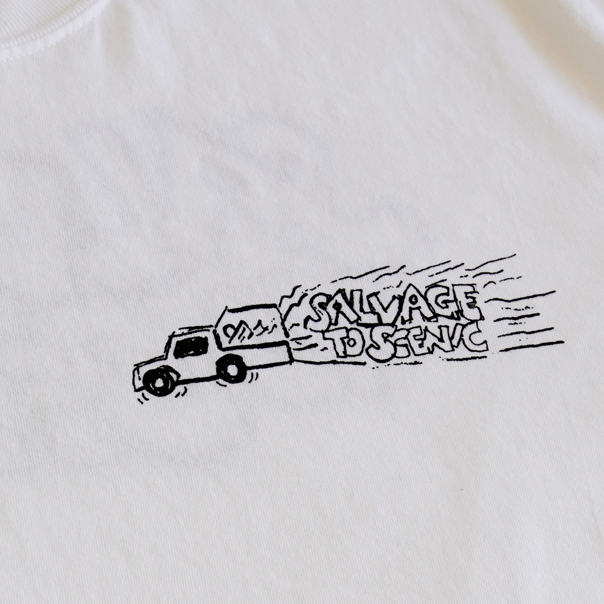 Scrapyard Truck Tee - White