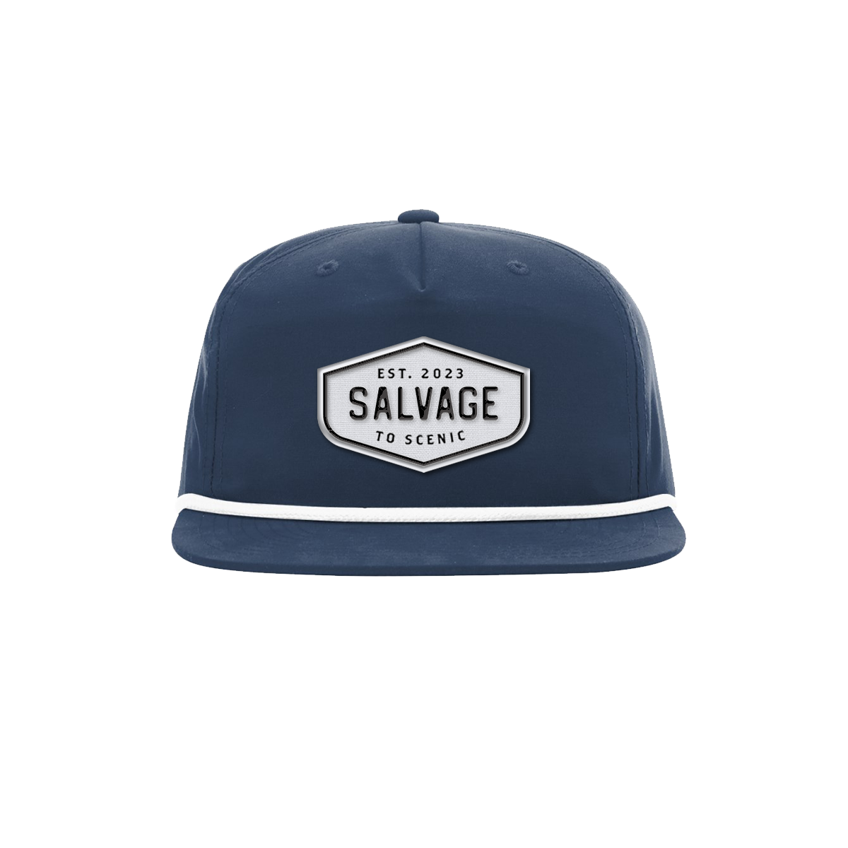 Salvage Badge Snapback - Navy/White (PREORDER)